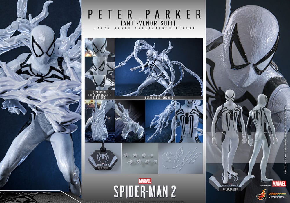 Spider-Man 2 Video Game Peter Parker (Anti-Venom Suit) 30 cm 1/6 Masterpiece Action Figure