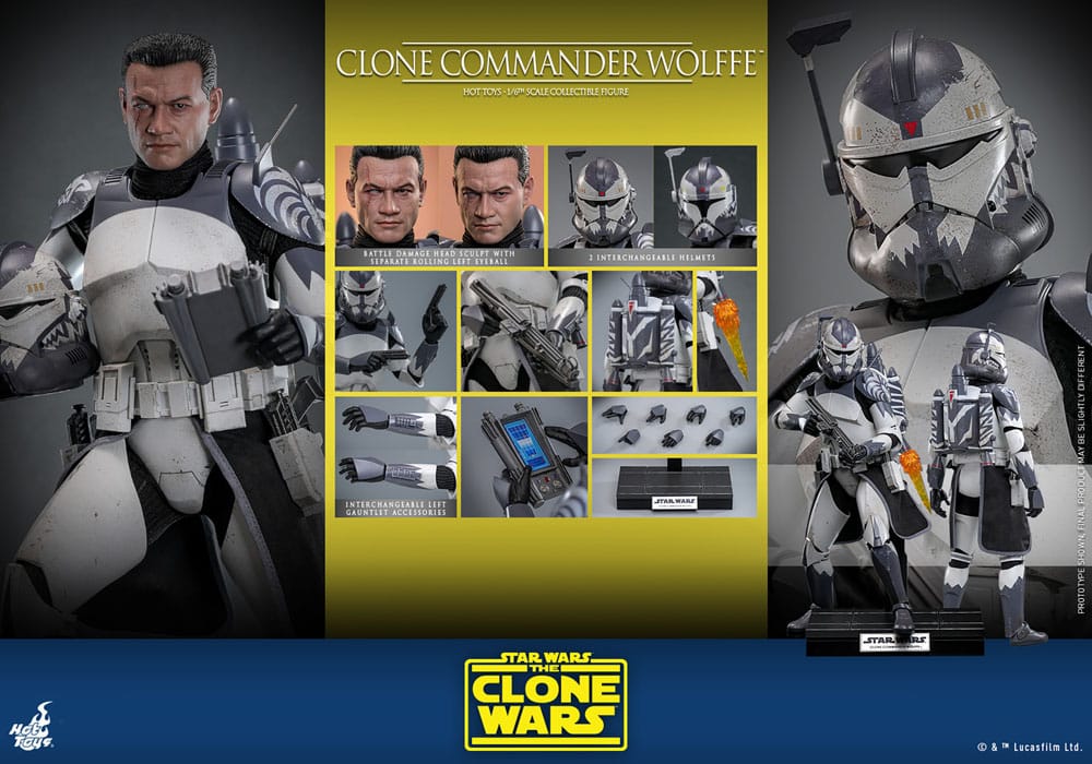 Star Wars The Clone Wars Clone Commander Wolffe 30 cm 1/6 Action Figure