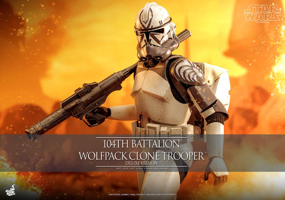 Star Wars The Clone Wars 104th Battalion Wolfpack Clone Trooper 30 cm 1/6 Deluxe Version Action Figure