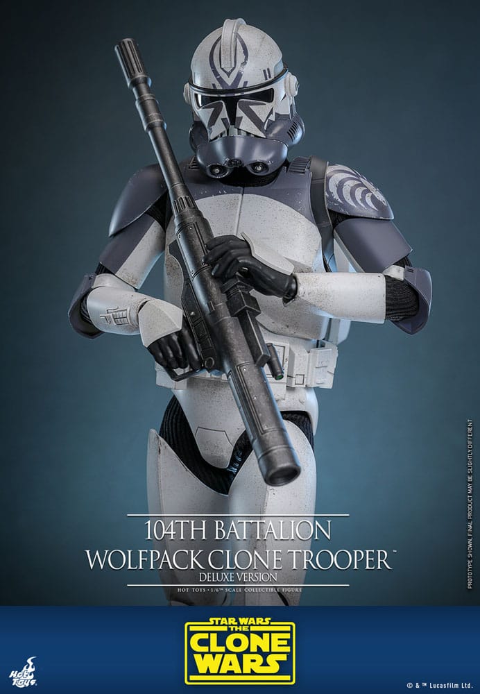 Star Wars The Clone Wars 104th Battalion Wolfpack Clone Trooper 30 cm 1/6 Deluxe Version Action Figure