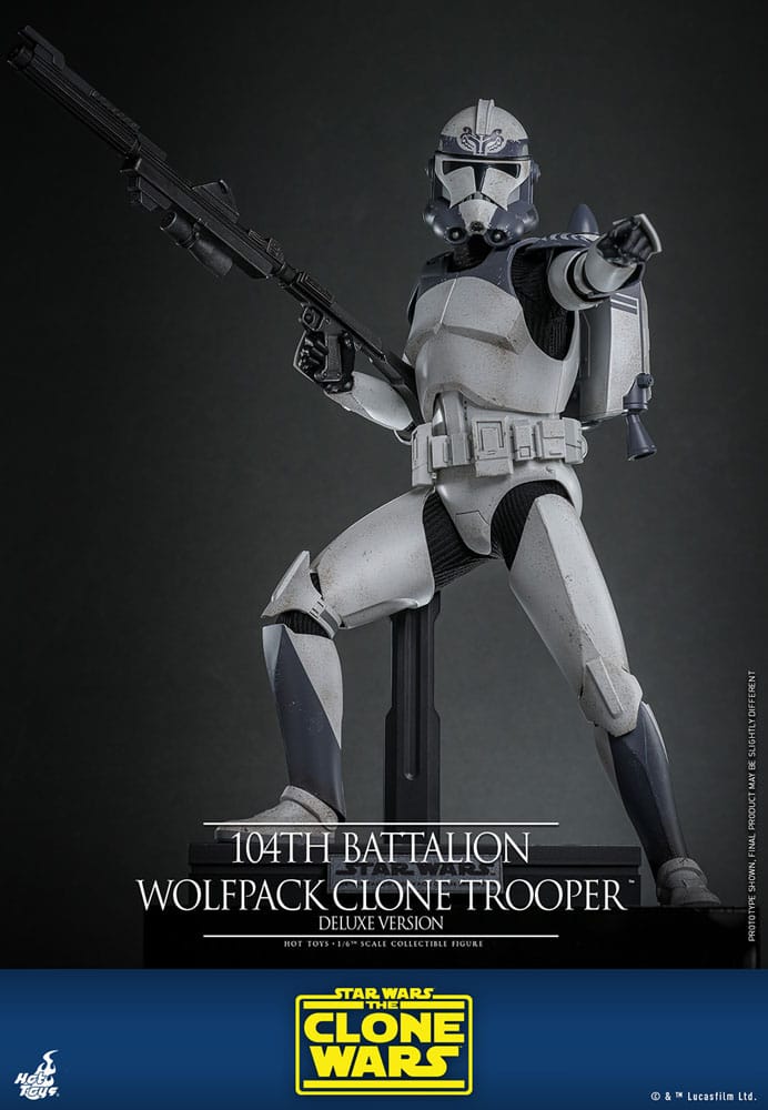 Star Wars The Clone Wars 104th Battalion Wolfpack Clone Trooper 30 cm 1/6 Deluxe Version Action Figure