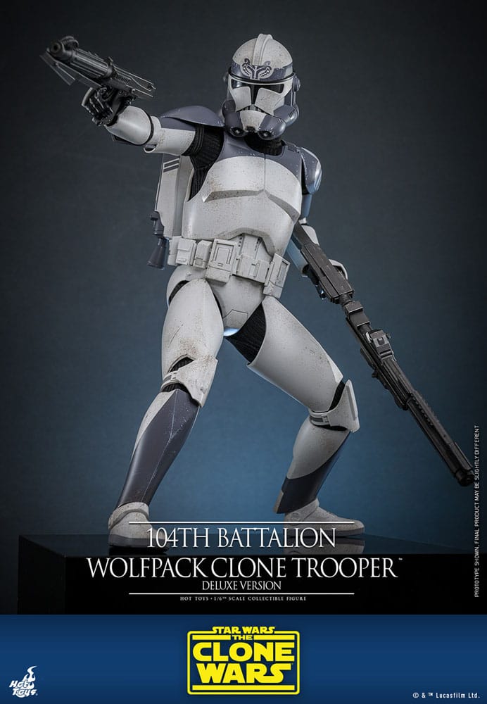 Star Wars The Clone Wars 104th Battalion Wolfpack Clone Trooper 30 cm 1/6 Deluxe Version Action Figure