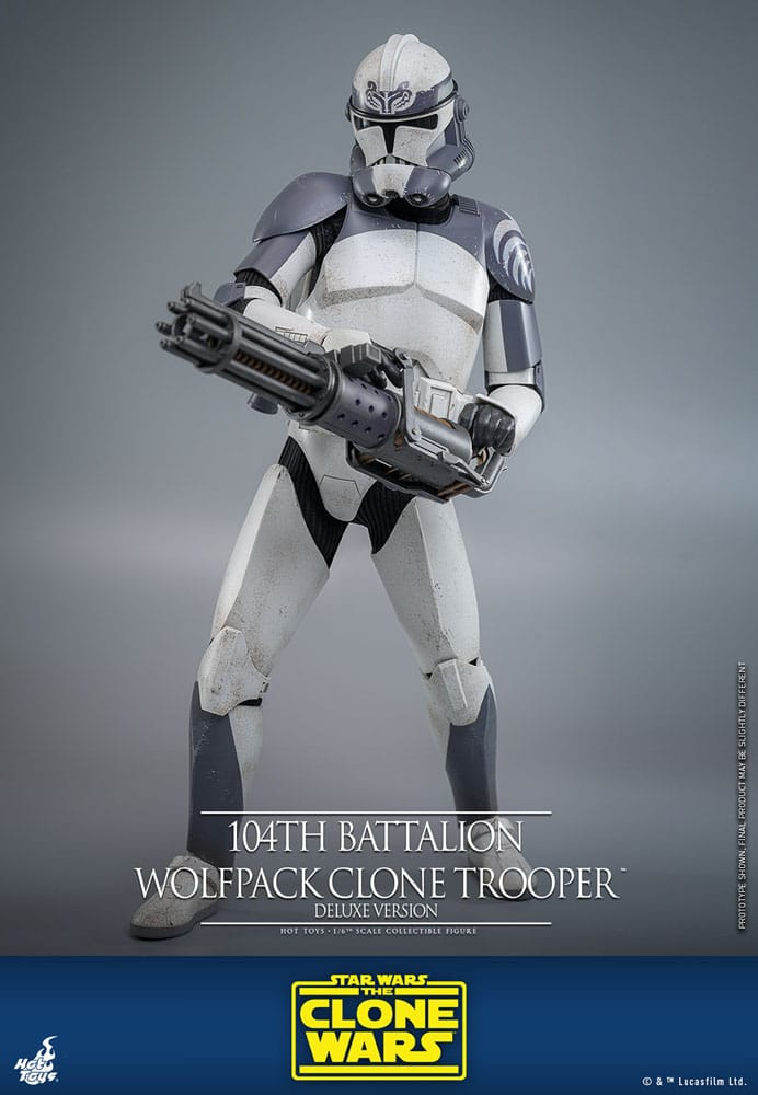 Star Wars The Clone Wars 104th Battalion Wolfpack Clone Trooper 30 cm 1/6 Deluxe Version Action Figure