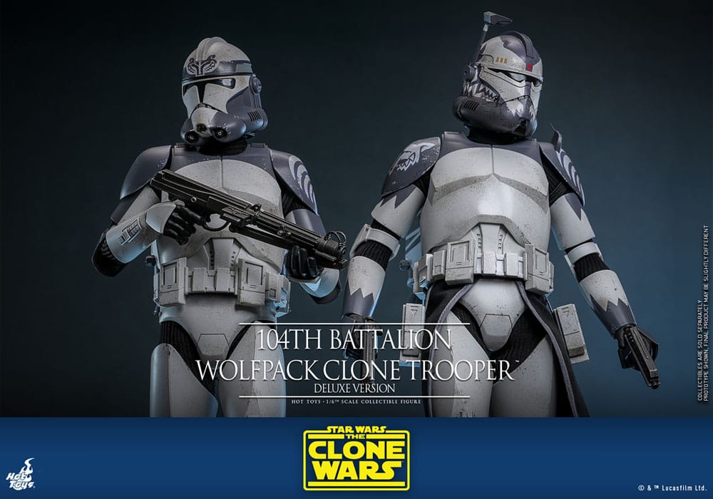 Star Wars The Clone Wars 104th Battalion Wolfpack Clone Trooper 30 cm 1/6 Deluxe Version Action Figure
