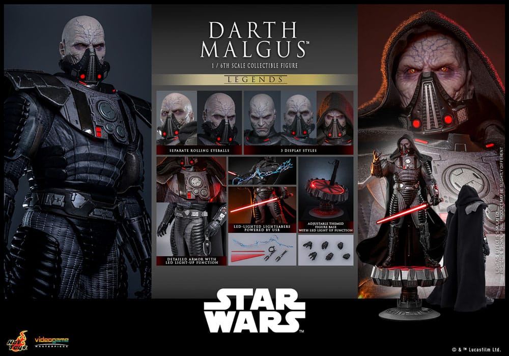 Star Wars Legends Videogame Darth Malgus 34 cm 1/6 Masterpiece Action Figure