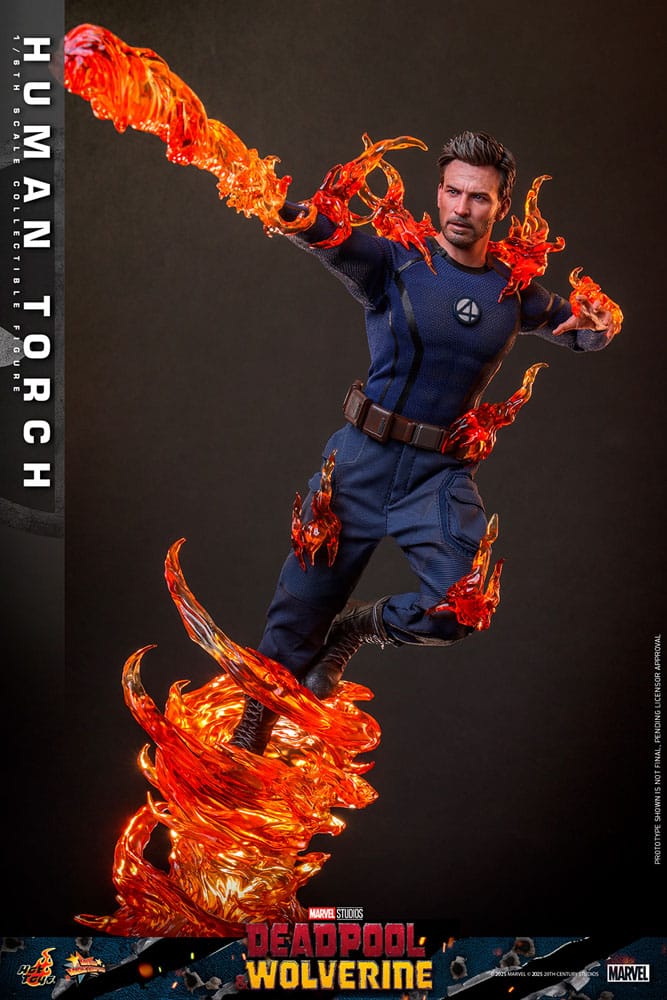 Marvel Deadpool & Wolverine Human Torch 31 cm 1/6 Movie Masterpiece Action Figure