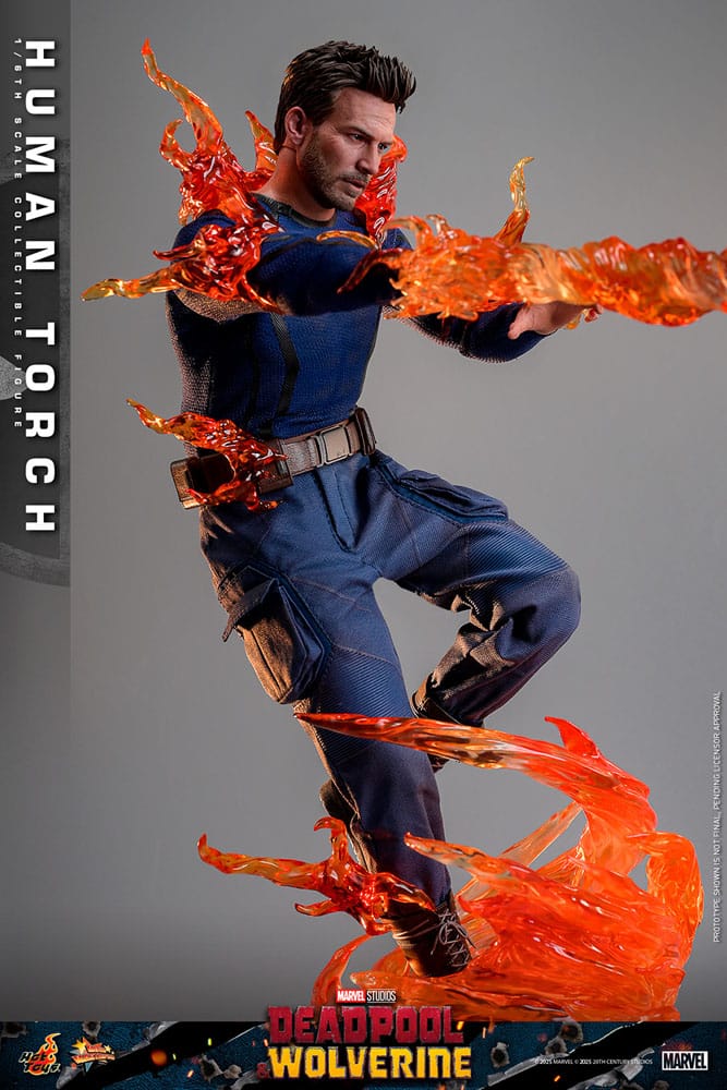 Marvel Deadpool & Wolverine Human Torch 31 cm 1/6 Movie Masterpiece Action Figure