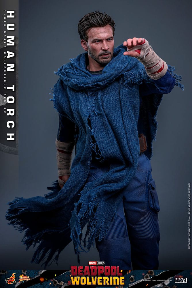 Marvel Deadpool & Wolverine Human Torch 31 cm 1/6 Movie Masterpiece Action Figure