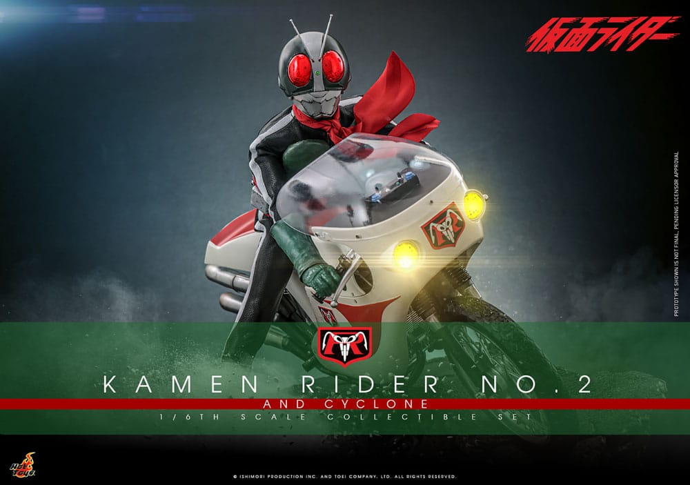 Kamen Rider No. 2 and Cyclone 30 cm 1/6 Action Figures