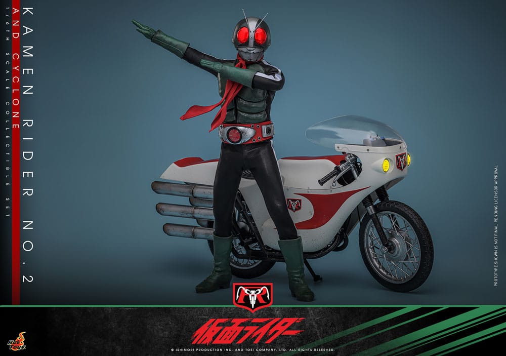 Kamen Rider No. 2 and Cyclone 30 cm 1/6 Action Figures