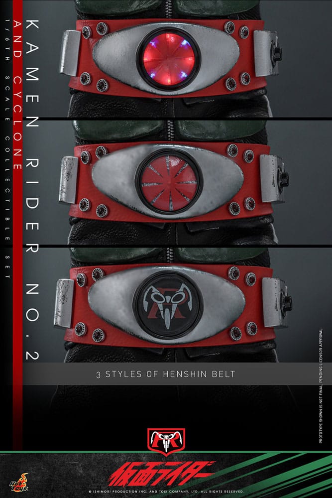 Kamen Rider No. 2 and Cyclone 30 cm 1/6 Action Figures