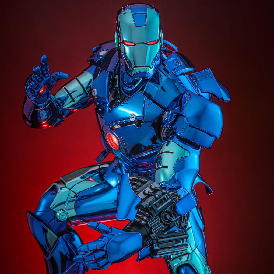 Iron Man Movie Masterpiece Diecast Action Figure 1/6 Iron Man Mark III (Stealth Mode Ver.) 2.0 Hot Toys Exclusive 33 cm