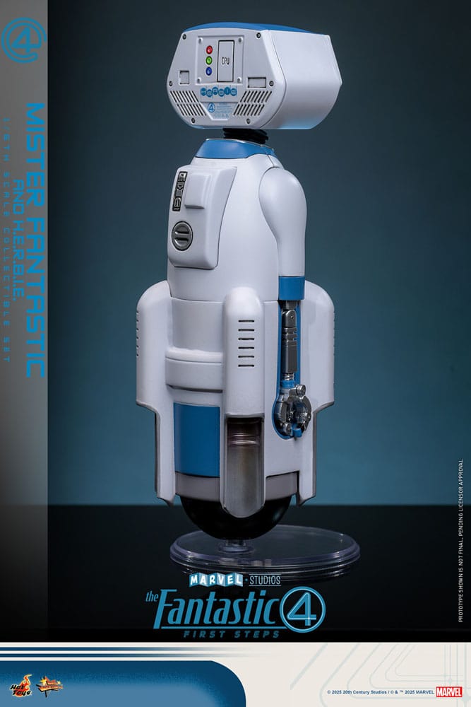 The Fantastic Four: First Steps Movie Masterpiece Action Figure 2-Pack 1/6 Mister Fantastic & H.E.R.B.I.E. 30 cm
