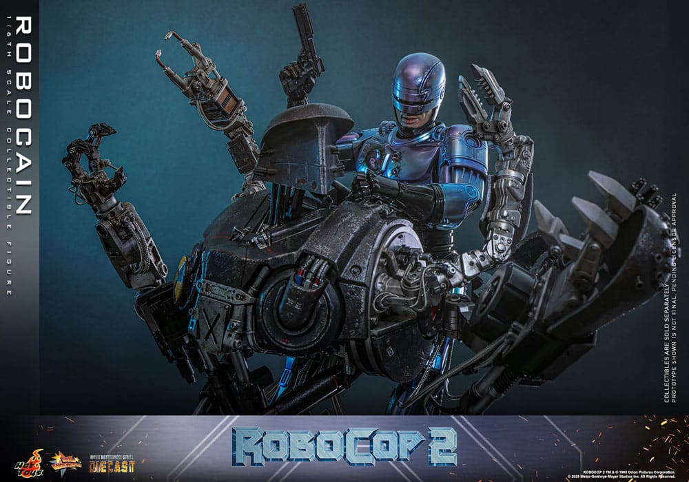 RoboCop 2 Movie Masterpiece Diecast Action Figure 1/6 RoboCain 40 cm
