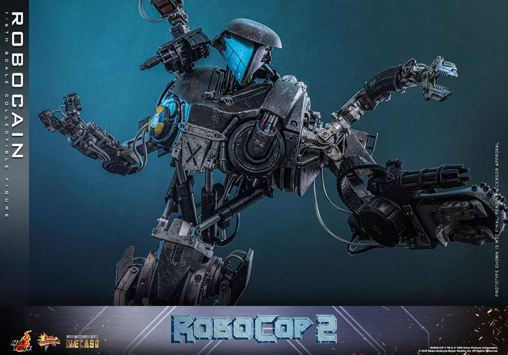 RoboCop 2 Movie Masterpiece Diecast Action Figure 1/6 RoboCain 40 cm