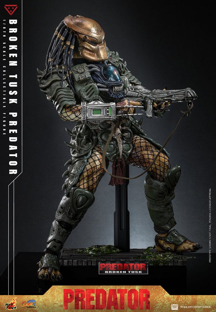 Alien vs. Predator Comic Masterpiece Action Figure 1/6 Broken Tusk Predator 35 cm