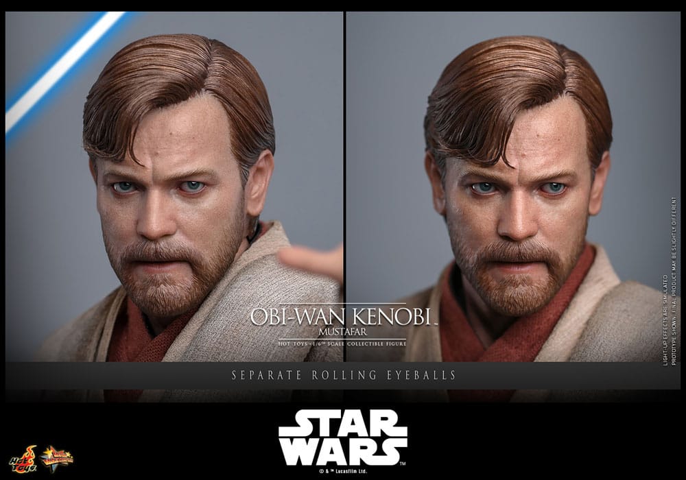 Star Wars: Episode III - Revenge of the Sith Movie Masterpiece Action Figure 1/6 Obi-Wan Kenobi (Mustafar) 31 cm