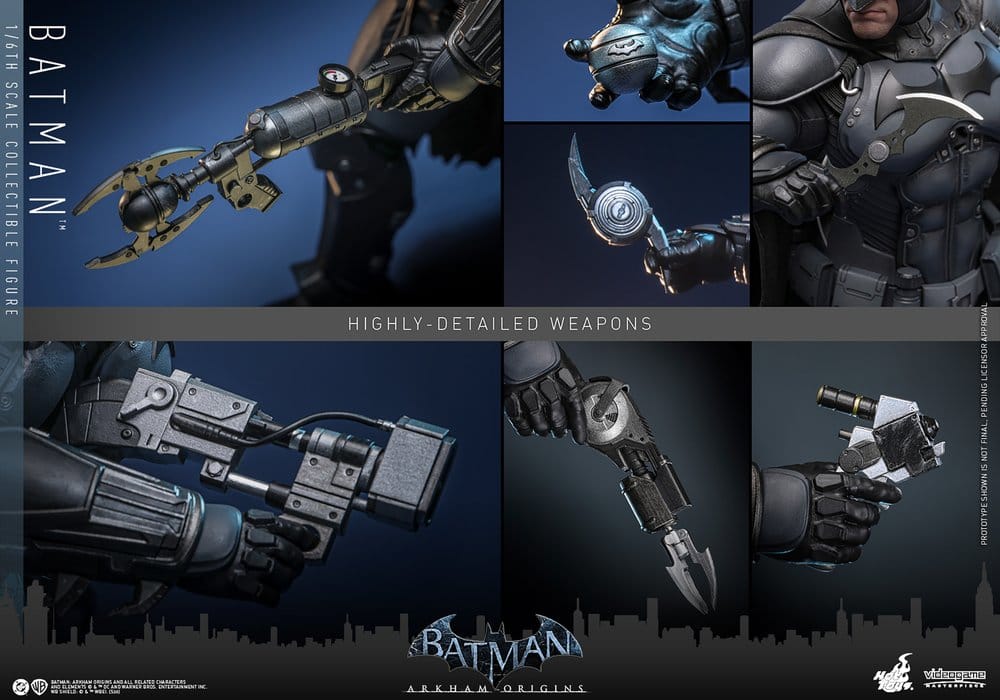 Batman Arkham Origins Videogame Masterpiece Action Figure 1/6 Batman 33 cm