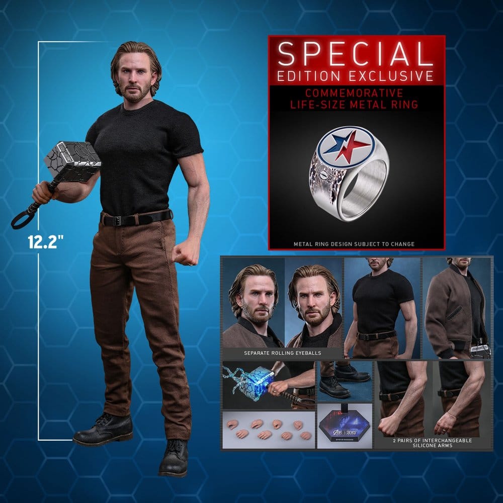 Marvel Avengers: Doomsday Movie Masterpiece Action Figure 1/6 Steve Rogers (Deluxe Version) 31 cm