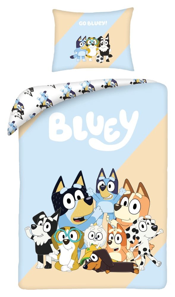 Bluey Duvet Set Go Bluey 160 x 200 cm / 70 x 80 cm