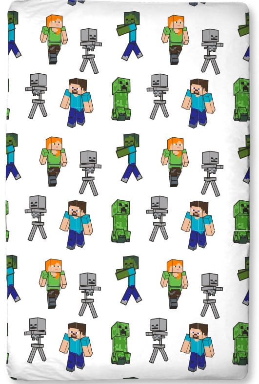 Minecraft Fitted Sheet 90 x 200 x 25 cm