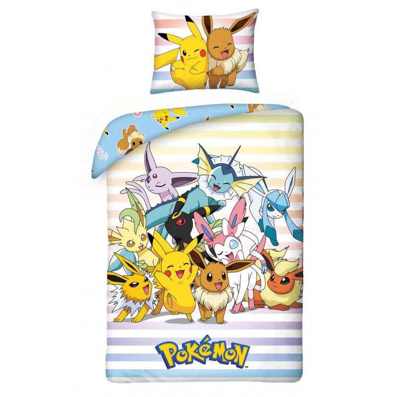 Pokémon Pikachu, Eevee & Friends 140 x 200 cm / 70 x 90 cm Duvet Set