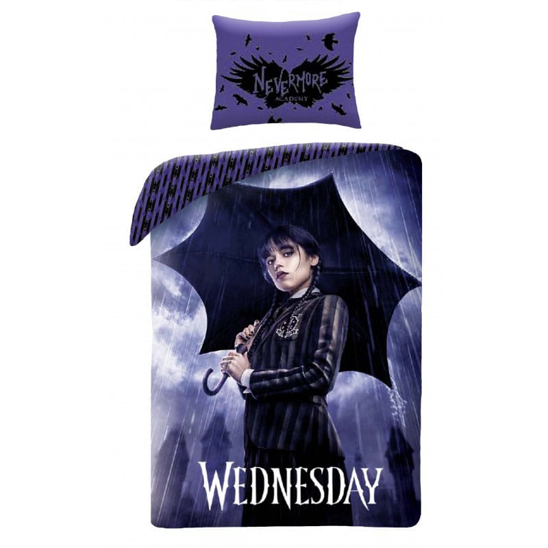 Wednesday Raining 140 x 200 cm / 70 x 90 cm Duvet Set