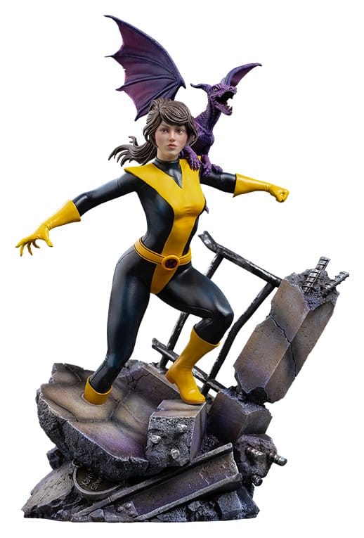Marvel Kitty Pride & Lockheed X-Men Comics BDS Art Scale Statue 1/10 Kitty Pride & Lockheed