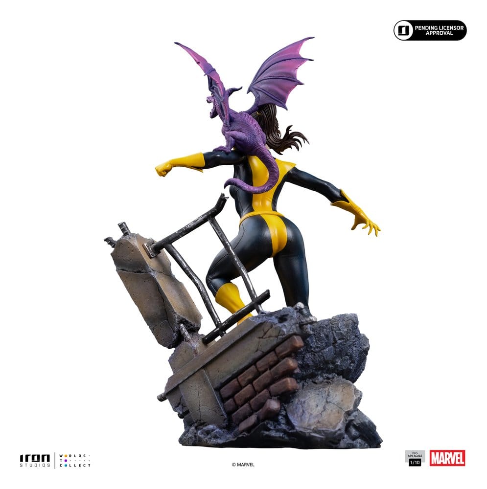 Marvel Kitty Pride & Lockheed X-Men Comics BDS Art Scale Statue 1/10 Kitty Pride & Lockheed