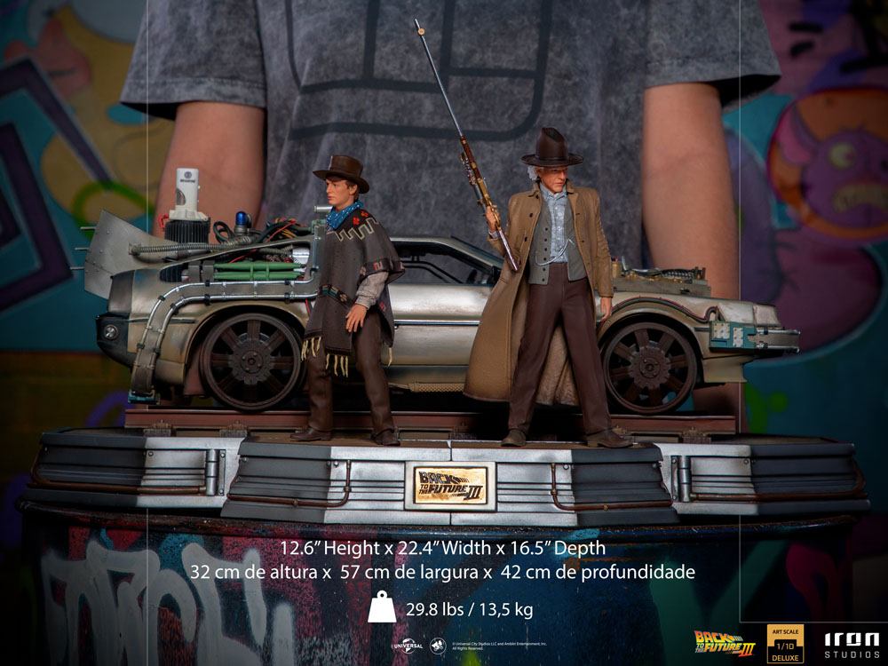 Back to the Future III Full Set Deluxe 57 cm 1/0 Art Scale Statues