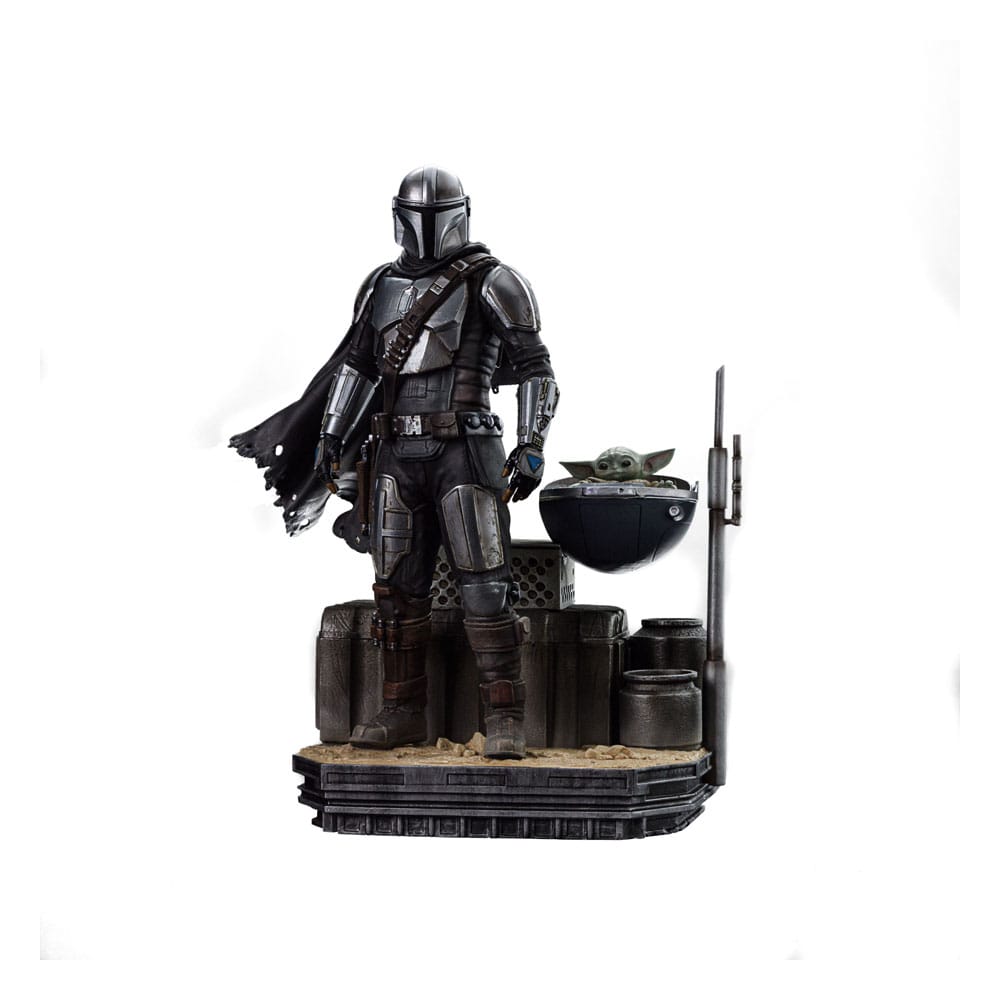 Star Wars The Mandalorian Din Djarin and Din Grogu 21cm 1/10 Scale Statue
