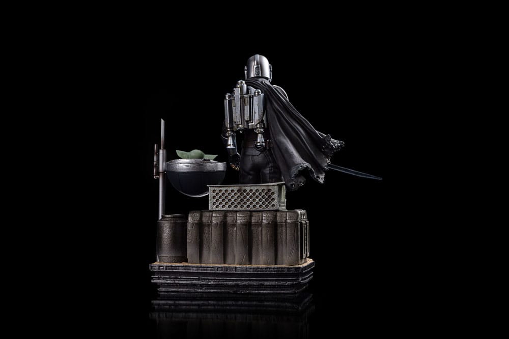 Star Wars The Mandalorian Din Djarin and Din Grogu 21cm 1/10 Scale Statue
