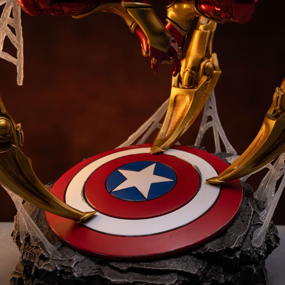 Marvel Spider-man Iron Armor Comics (CCXP Exclusive 2024) 24 cm 1/10 Art Scale Deluxe Statue