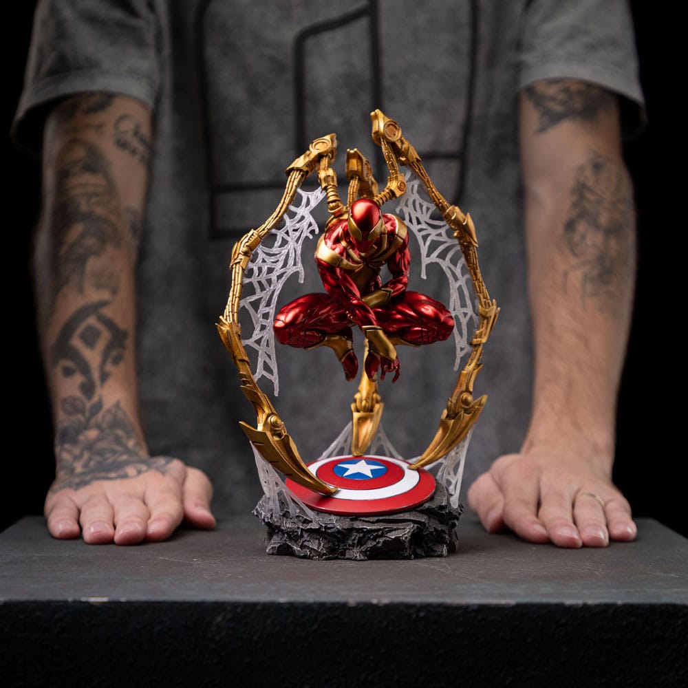 Marvel Spider-man Iron Armor Comics (CCXP Exclusive 2024) 24 cm 1/10 Art Scale Deluxe Statue