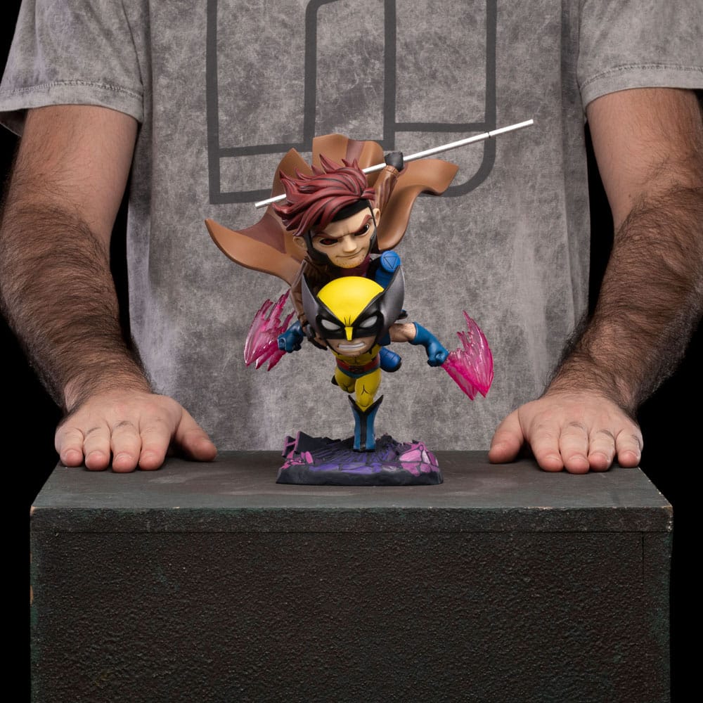 X-Men 97 Gambit and Wolverine 23 cm Mini Co. PVC Figure