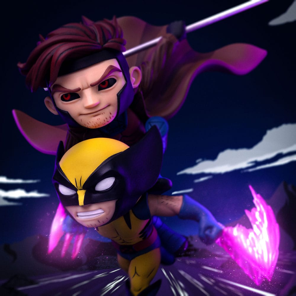 X-Men 97 Gambit and Wolverine 23 cm Mini Co. PVC Figure