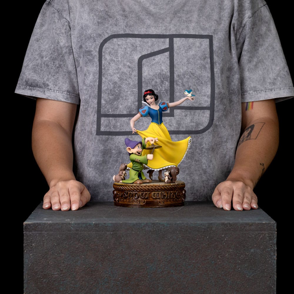 Snow White and the Seven Dwarves Art Scale Statue 1/10 Snow White and Dopey 21 cm