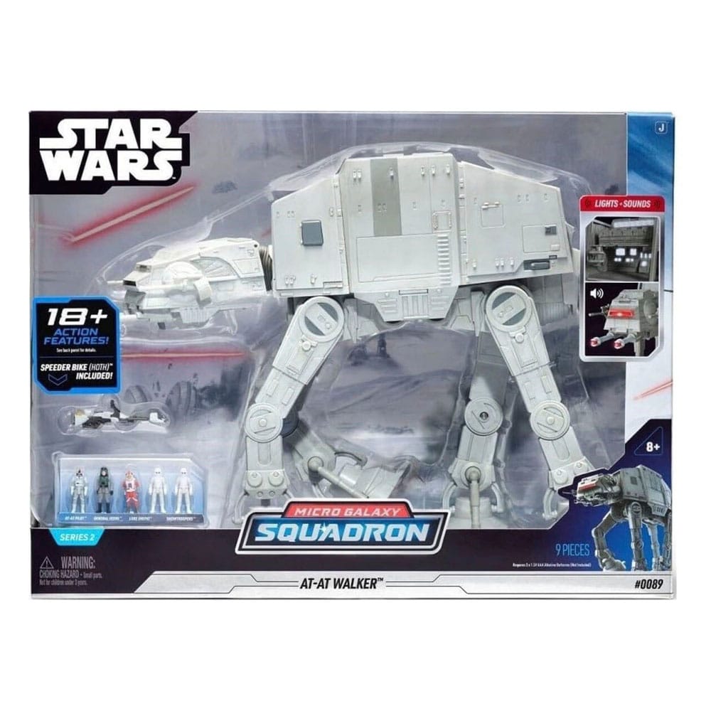 Star Wars Assault Class AT-AT Micro Galaxy Squadron Feature Vehicle with Figures 24 cm