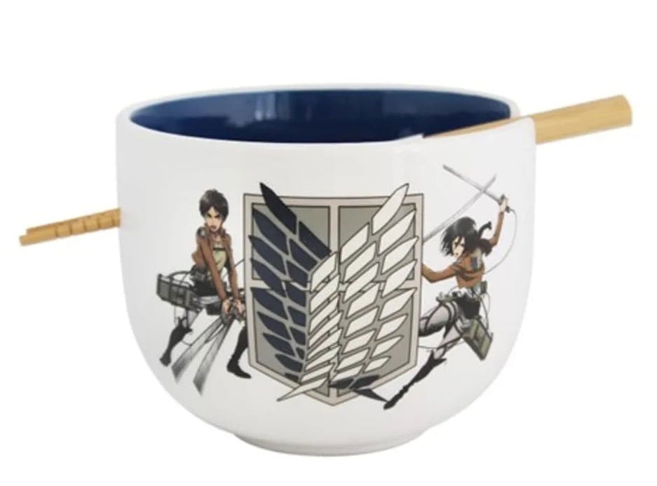 Attack on Titan Survey Corps 414 ml Ramen Bowl with Chopsticks