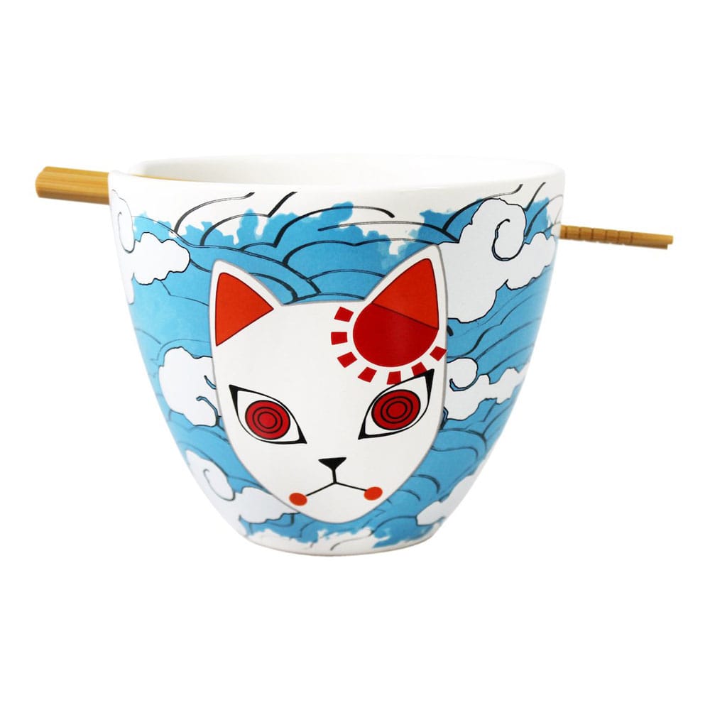Demon Slayer Tanjiro Mask 473 ml Ramen Bowl with Chopsticks