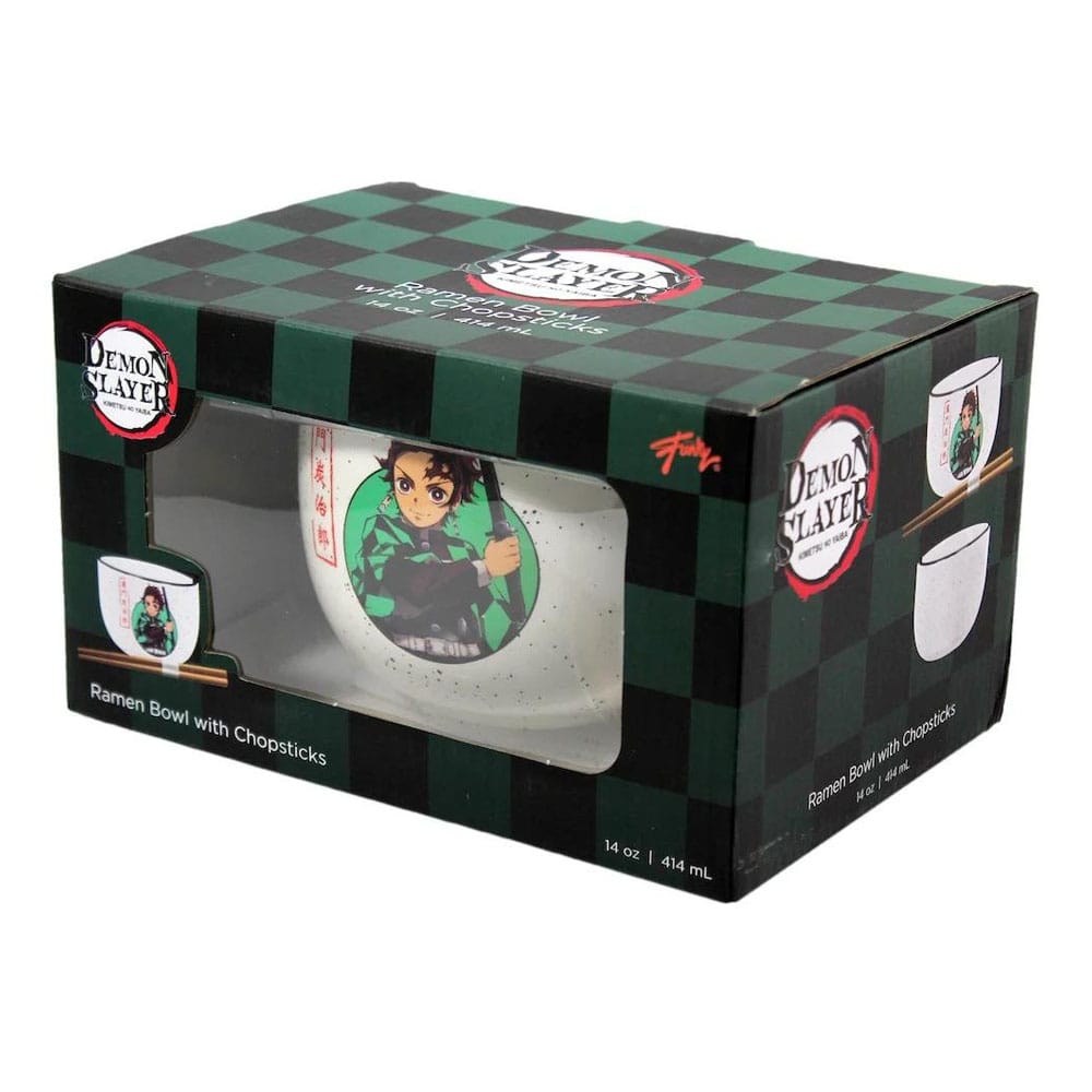 Demon Slayer Tanjiro 414 ml Ramen Bowl with Chopsticks