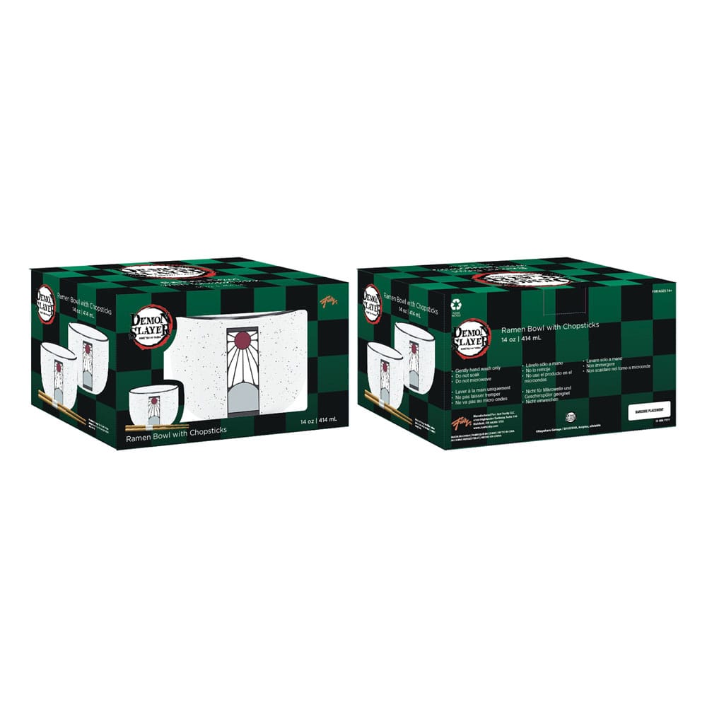 Demon Slayer Logo 414 ml Ramen Bowl with Chopsticks