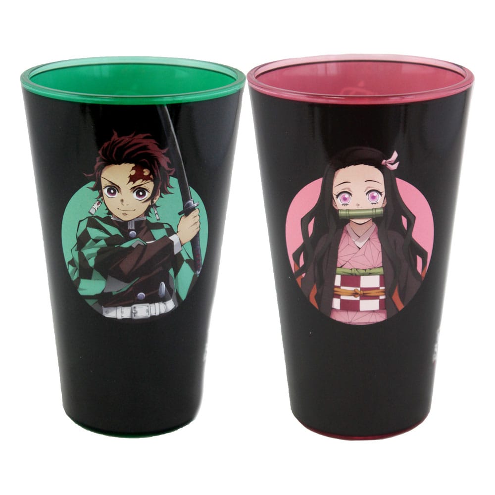 Demon Slayer Tanjiro & Nezuko 473 ml Drinking Glasses 2-Pack