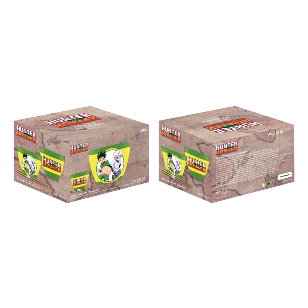 Hunter x Hunter Logo 473 ml Ramen Bowl with Chopsticks
