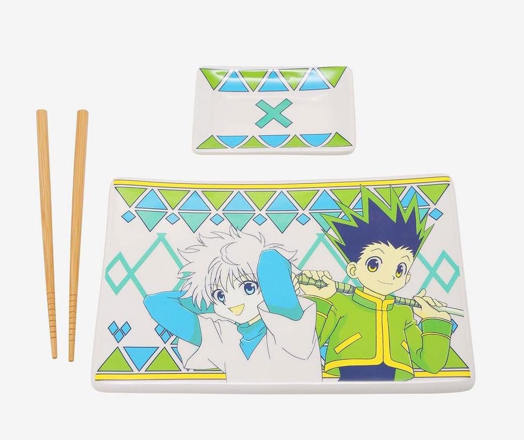 Hunter x Hunter Gon & Killua Ceramic Sushi Set with Chopsticks