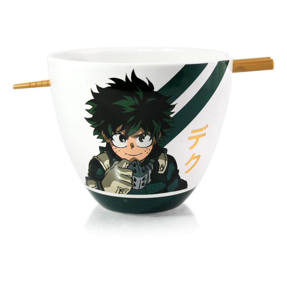 My Hero Academia Izuku Midoriya 473 ml Ramen Bowl with Chopsticks