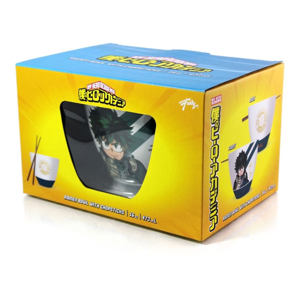 My Hero Academia Izuku Midoriya 473 ml Ramen Bowl with Chopsticks