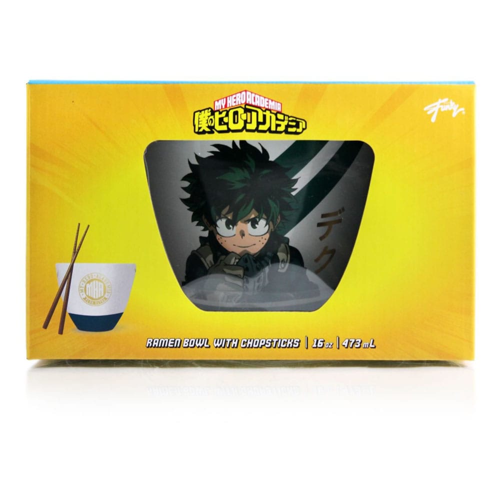 My Hero Academia Izuku Midoriya 473 ml Ramen Bowl with Chopsticks