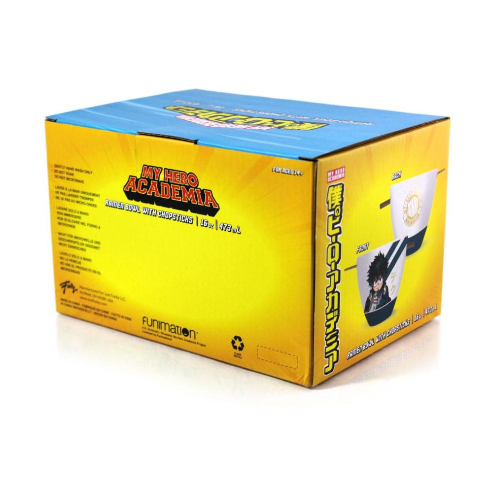 My Hero Academia Izuku Midoriya 473 ml Ramen Bowl with Chopsticks