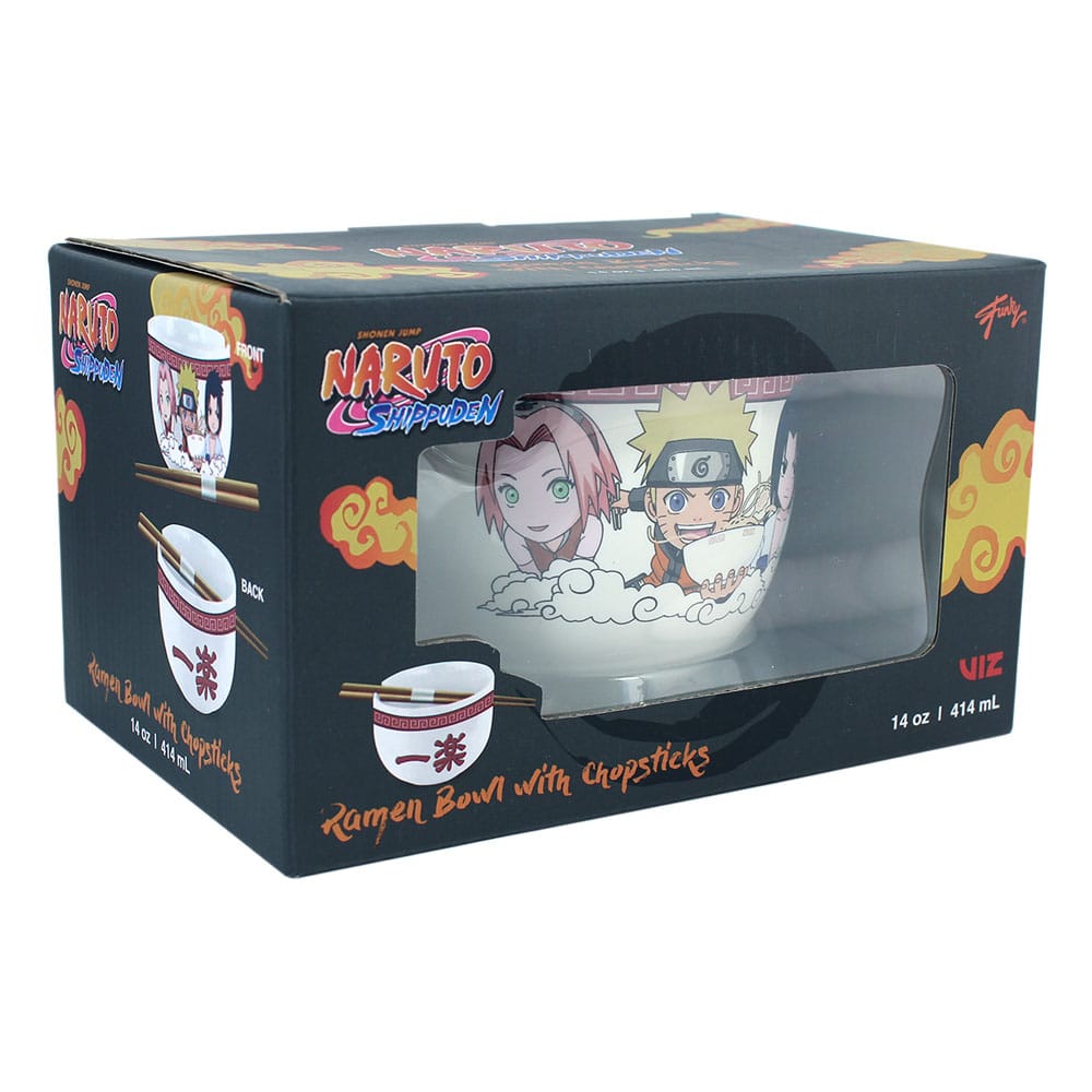 Naruto Shippuden Team Seven 414 ml Ramen Bowl with Chopsticks